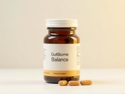 GutBiome Balance probiotic supplement bottle